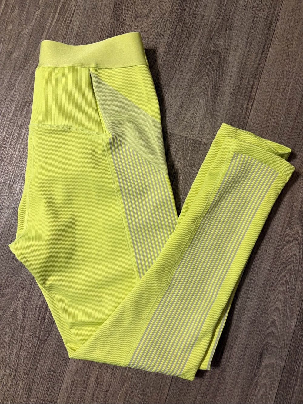 Fabletics Neon Yellow High-Waisted Leggings
